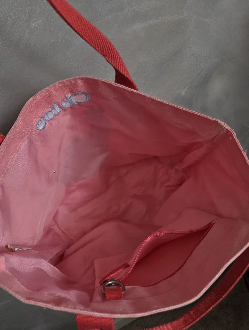 Vtg 2011 Pottery Barn Kids Pink Canvas Giraffe Tote Bag 